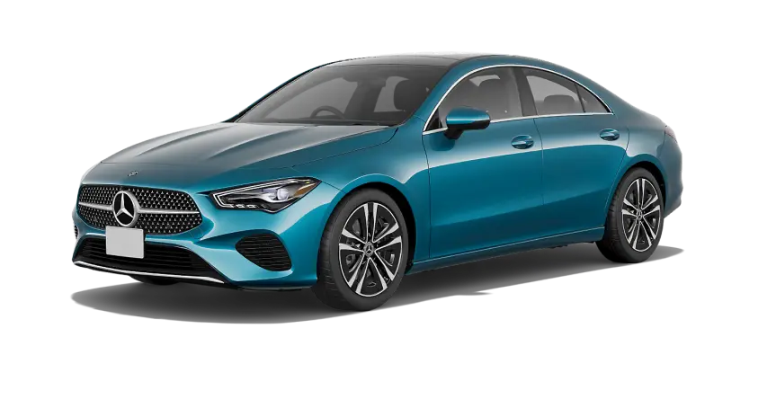 blue 2024 Mercedes-Benz CLA250 4Matic Coupe